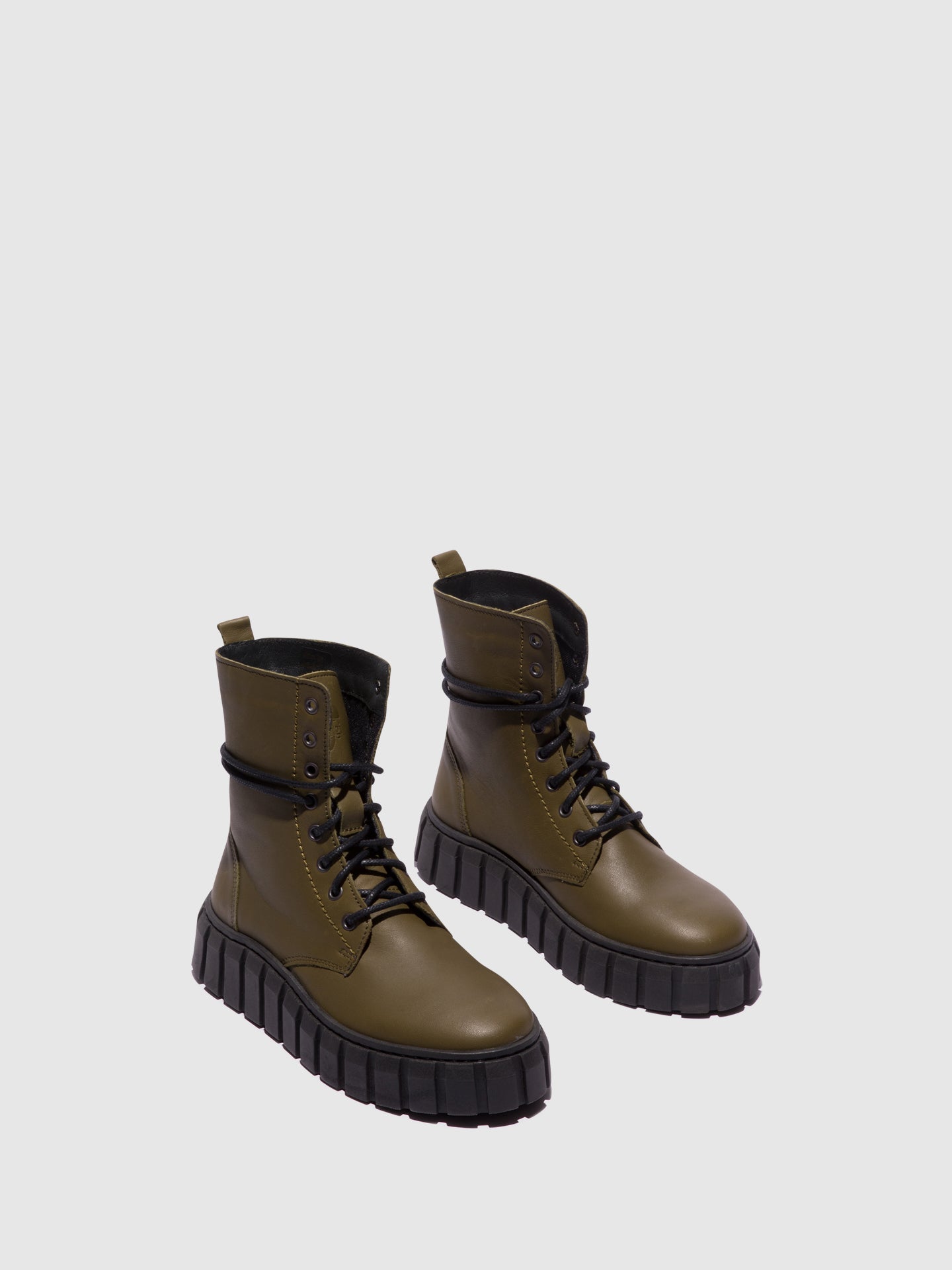 Fungi Botas com Atacadores em Khaki